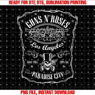 Official Guns N Roses Paradise Label T-shirt