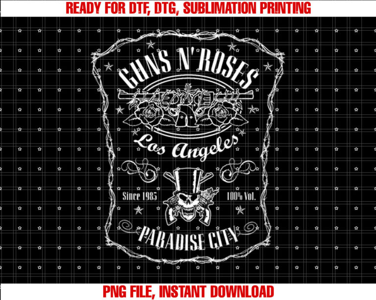 Official Guns N Roses Paradise Label T-shirt