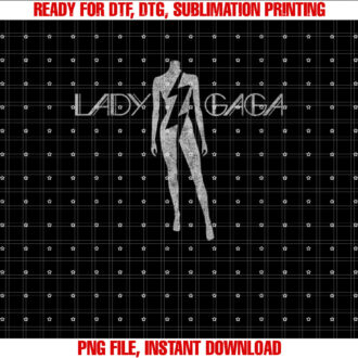 Official Lady Gaga Lightning White T-shirt