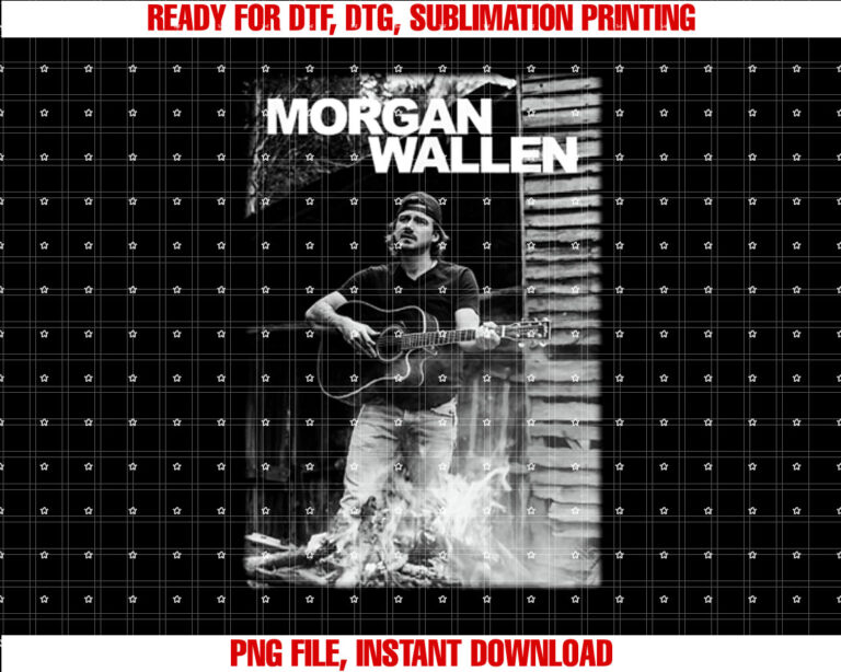 Official Morgan Wallen Guitar Photo T-shirt