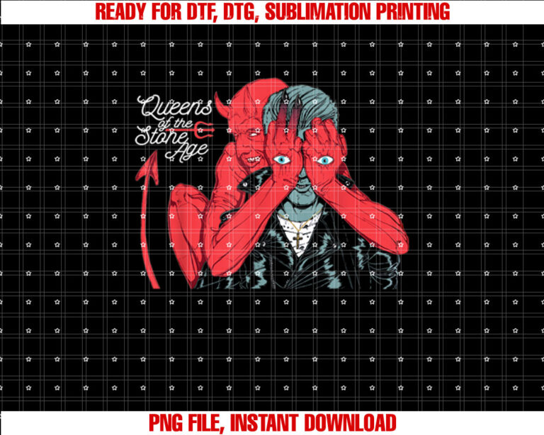 Official Queens Of The Stone Age Devil T-shirt