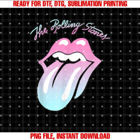 Official Rolling Stones Gradient Tongue T-shirt