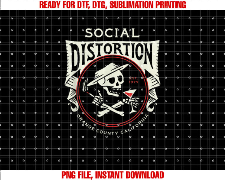 Official Social Distortion Skelly Circle T-shirt