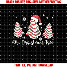 Oh Christmas Tree Cakes Debbie Funny Christmas Snack Cake T-shirt