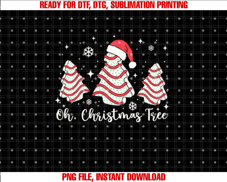 Oh Christmas Tree Cakes Debbie Funny Christmas Snack Cake T-shirt