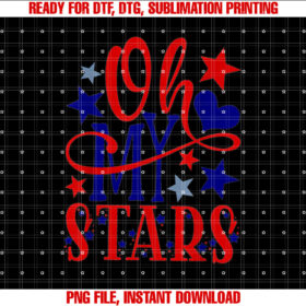 Oh My Stars Fireworks 4th of July Independence Day T-shirt