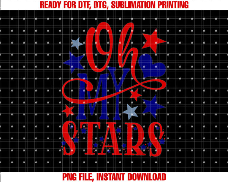 Oh My Stars Fireworks 4th Of July Independence Day T-shirt