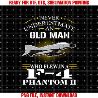 Old Man Who Flew in F4 Phantom II F4 plane F4 phantom 2 T-shirt