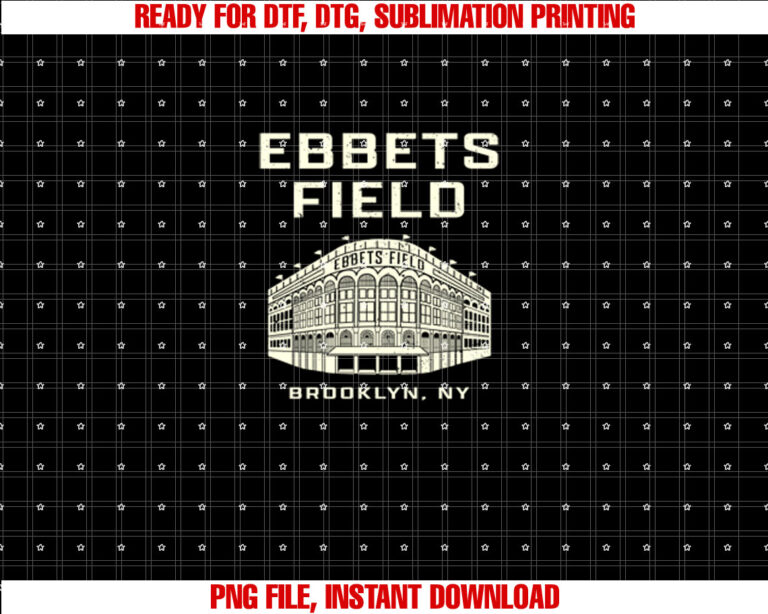 Old School Baseball Ebbets Field Brooklyn NY Retro Stadium T-shirt