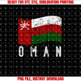 Oman Flag Distressed Sultanic Salutation Men Women Kids T-shirt