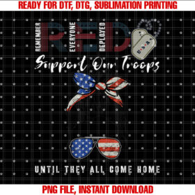 On Friday We Wear Red Friday Military Support Troops Us Flag T-shirt