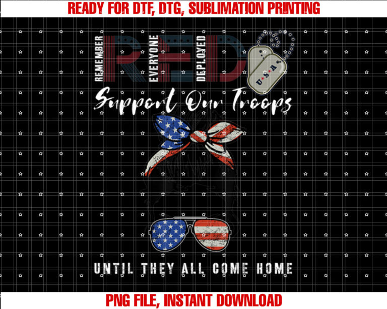 On Friday We Wear Red Friday Military Support troops US Flag T-shirt