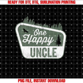 One Happy Uncle Family Birthday Party Camping T-shirt