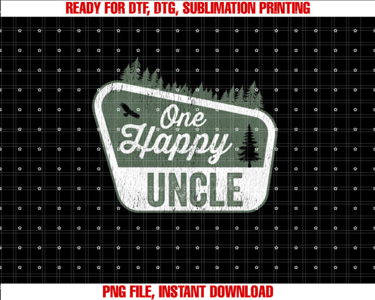 One Happy Uncle Family Birthday Party Camping T-shirt