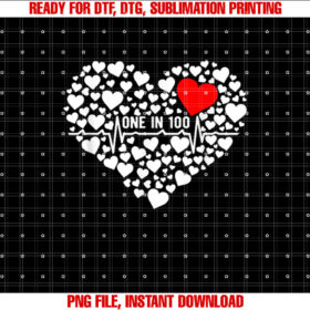 One in 100 Chd Warrior Congenital Heart Disease Awareness T-shirt