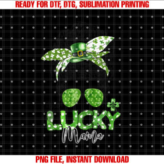 One Lucky Mama Mom Shamrock Family St Patricks Day T-shirt