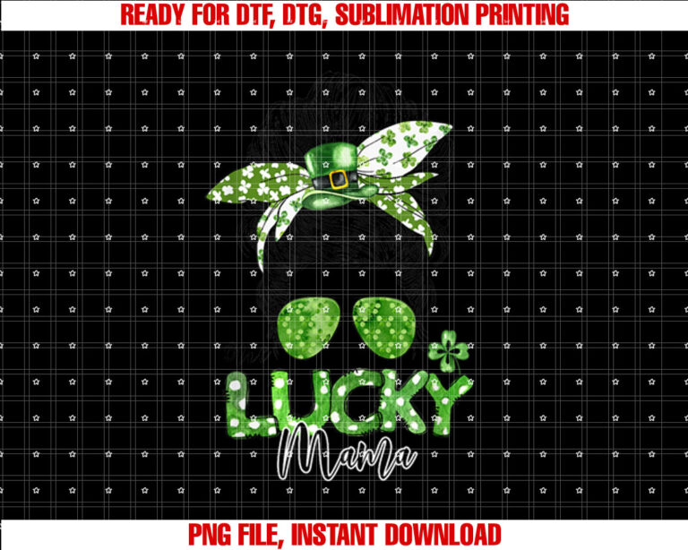 One Lucky Mama Mom Shamrock Family St Patricks Day T-shirt