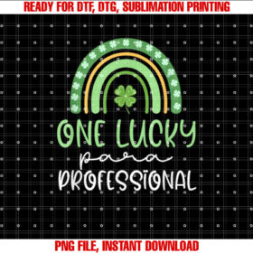 One Lucky Paraprofessional Funny St Patricks Day Para T-shirt