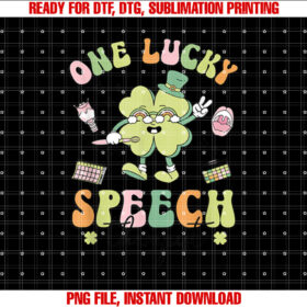 One Lucky Speech Therapist St Patricks Day Speech Therapy T-shirt