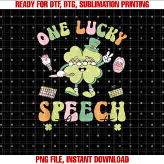 One Lucky Speech Therapist St Patricks Day Speech Therapy T-shirt