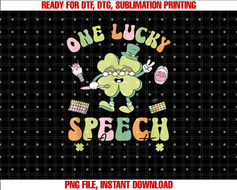 One Lucky Speech Therapist St Patricks Day Speech Therapy T-shirt