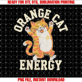 Orange Tabby Cat Orange Cat Energy T-shirt