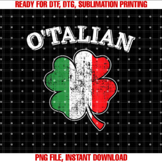 Otalian shamrock and italy flag for italian St Patricks day T-shirt