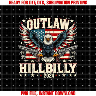 Outlaw Hillbilly 2025 US Election Day Retro Eagle Military T-shirt