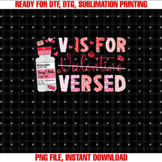 PACU CRNA ICU ER Nurse Valentines Day V Is For Versed Nurse T-shirt
