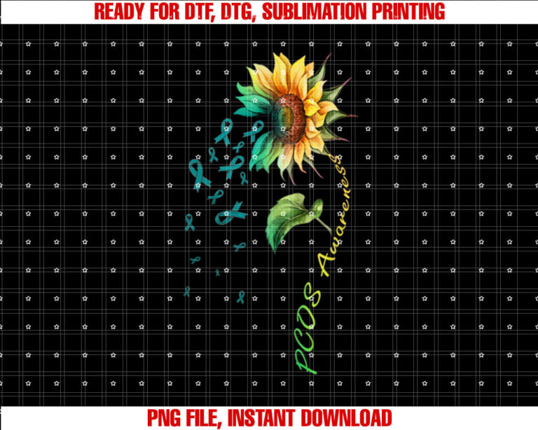 PCOS Awareness Sunflower T-shirt