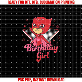 PJ Masks Birthday Girl Owlette Star Studded Youth T-shirt