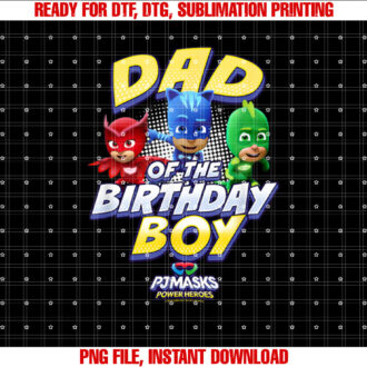 PJ Masks Group Shot Dad Of The Birthday Boy T-shirt