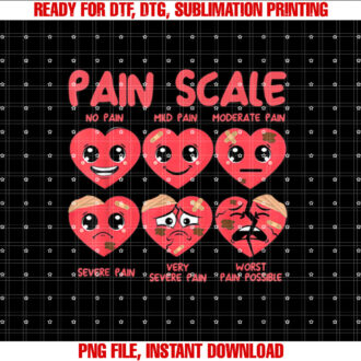 Pain Scale Heart Candy Trauma Nurse Triage Valentines Day T-shirt