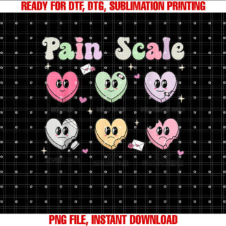 Pain Scale Valentines Day Nurse Triage and Pain Assessment T-shirt