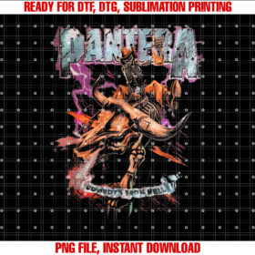 Pantera Official Cowboys From Hell Riding Skeleton T-shirt