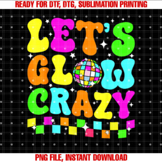 Party 80s Group Team Lets Crazy Retro Colorful Quote Glowing T-shirt