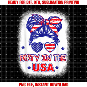 Party in the Usa Patriotic n Girls Youth American T-shirt
