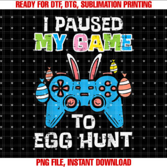 Paused My Game Egg Hunt Easter Gamer Boys Kid Men Youth Teen T-shirt