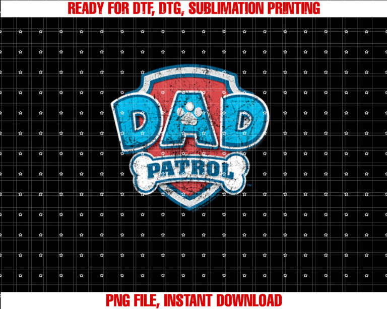 Paw Patrol Fathers Day Dad Patrol T-shirt