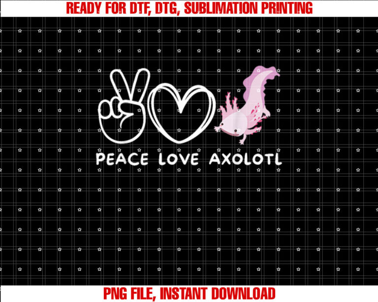 Peace Love Axolotl Retro Axolotl Lover T-shirt