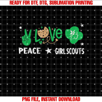 Peace Love Cookie Scout Cute Girls Bakery Cookie Season T-shirt
