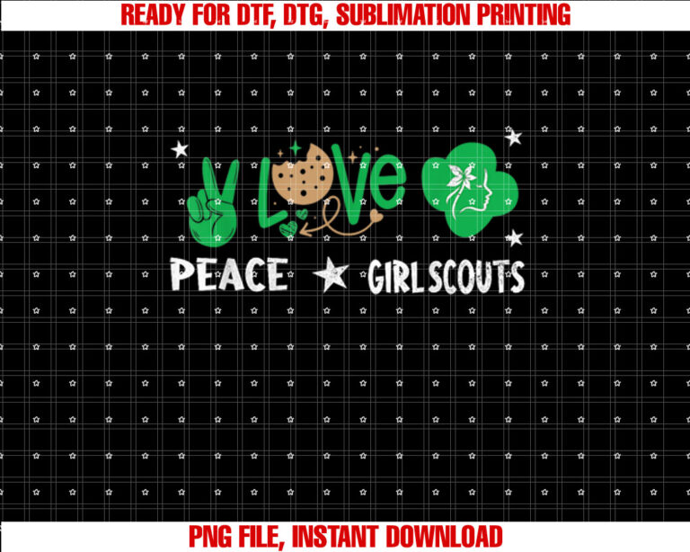 Peace Love Cookie Scout Cute Girls Bakery Cookie Season T-shirt