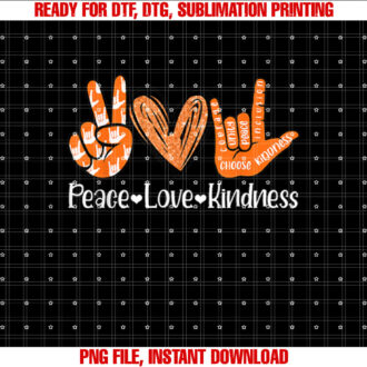 Peace Love Kindness I Love You Sign Language Anti Bullying T-shirt
