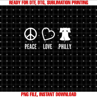 Peace Love Philly Funny Philadelphia City Bell Gift T-shirt
