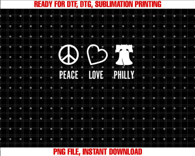 Peace Love Philly Funny Philadelphia City Bell Gift T-shirt