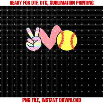 Peace Love Softball Mom Cute Pastel Women Teen Little Girls T-shirt