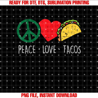 Peace Love Tacos Cinco De Mayo Fiesta Mexican Hippie Women T-shirt