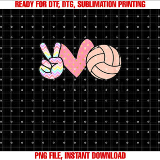 Peace Love Volleyball Cute Pastel for Women Teen Girls Tween T-shirt