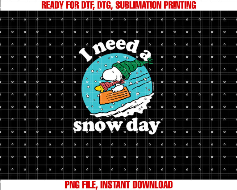 Peanuts Christmas Snoopy I Need A Snow Day T-shirt