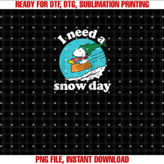 Peanuts Christmas Snoopy I Need A Snow Day Raglan Baseball Tee T-shirt